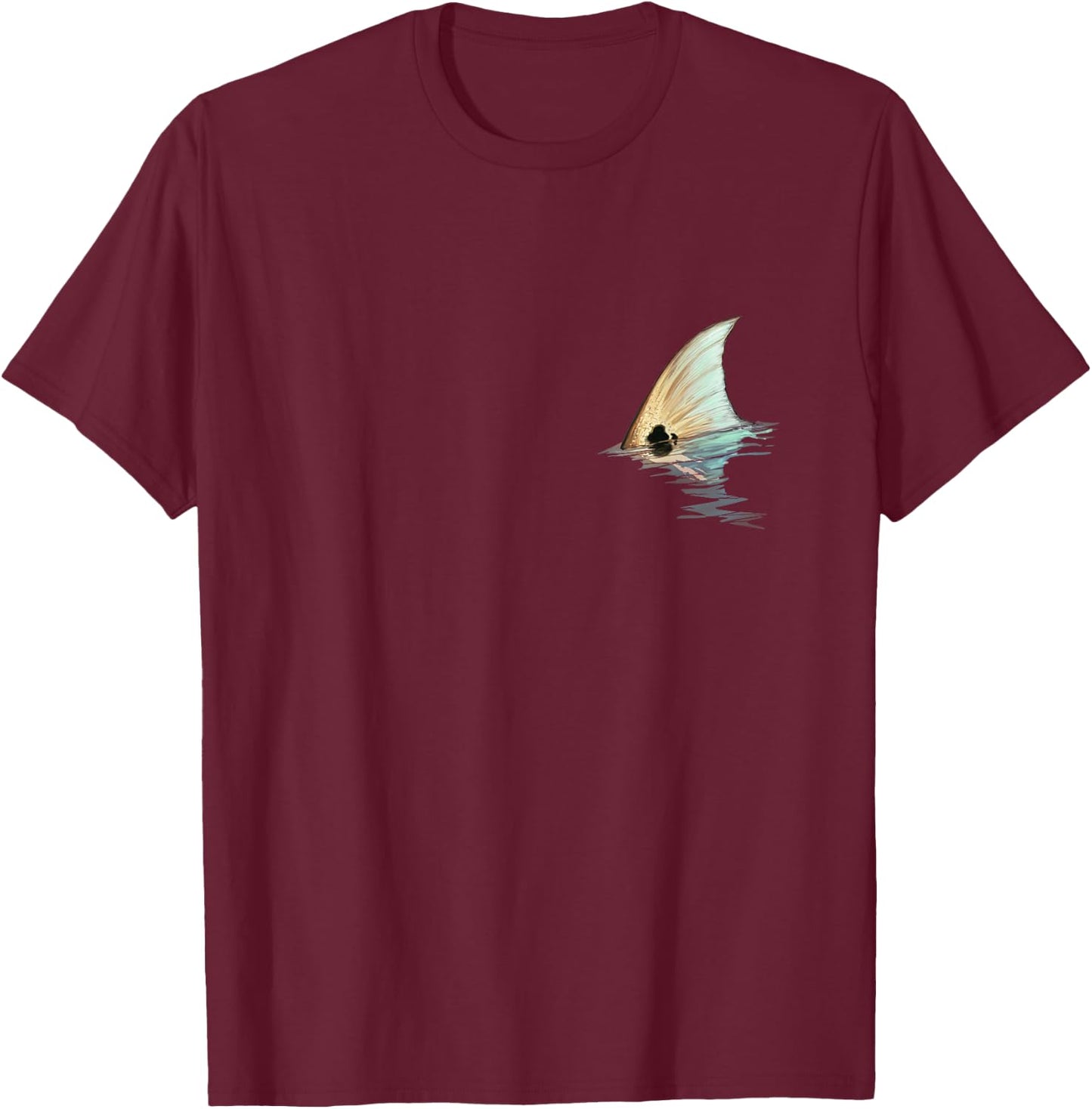 Tailing Redfish | Redfish Tail | Red Drum Fish Shirt T-Shirt - T-Shirt | Maroon