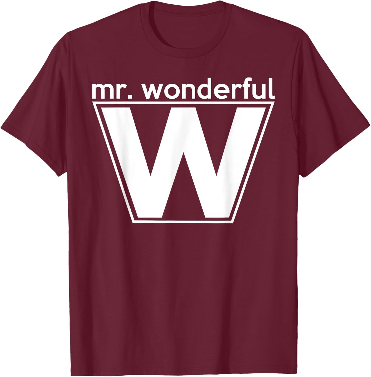 Mr Wonderful For Father's Day T-Shirt - T-Shirt | Maroon
