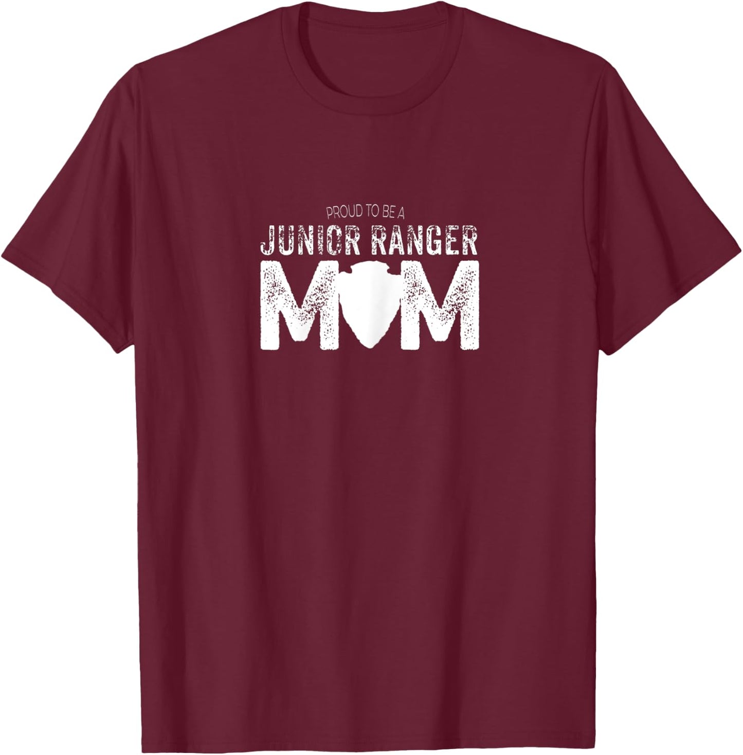 Junior Ranger Mom - National Parks inspired design T-Shirt - T-Shirt | Maroon
