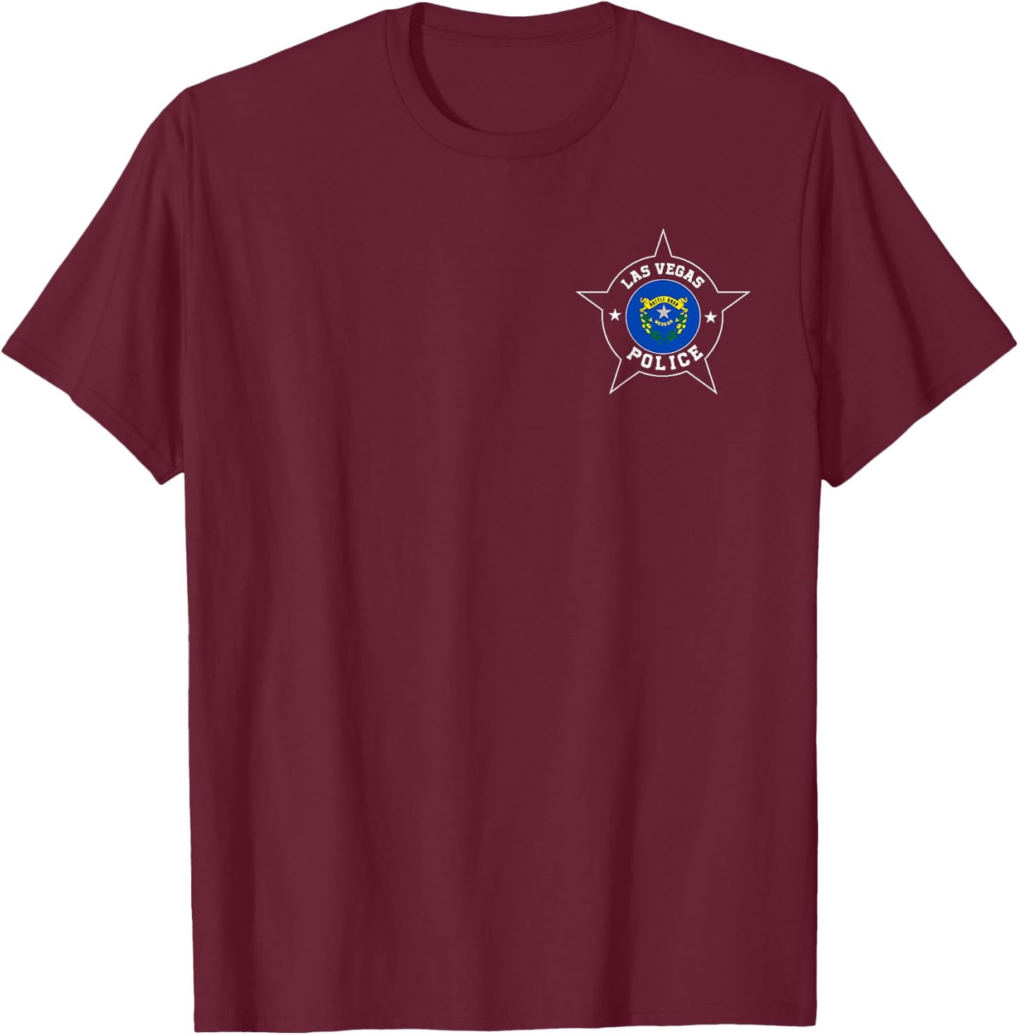 Las Vegas Police T Shirt - LVMPD T-Shirt - T-Shirt | Maroon