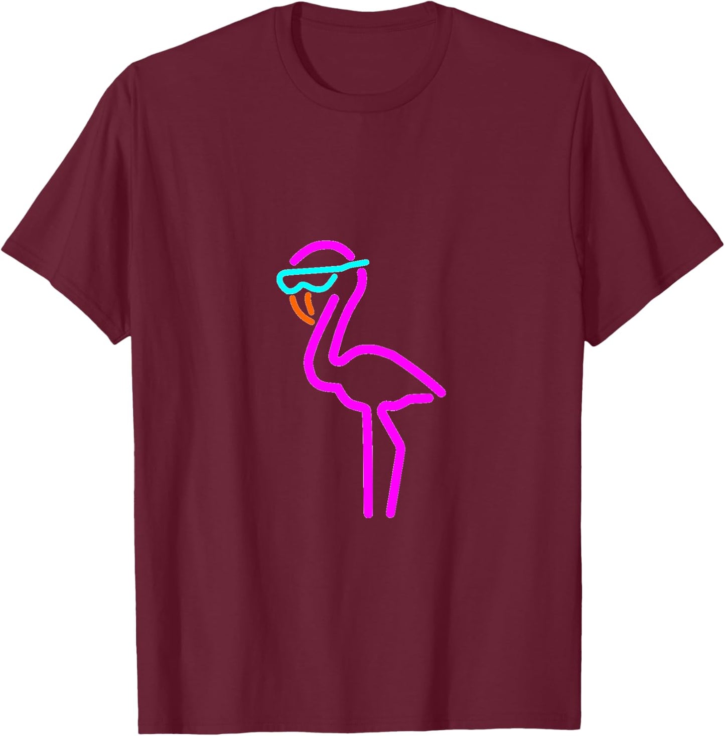 Toddler Flamingo T-Shirt - T-Shirt | Maroon