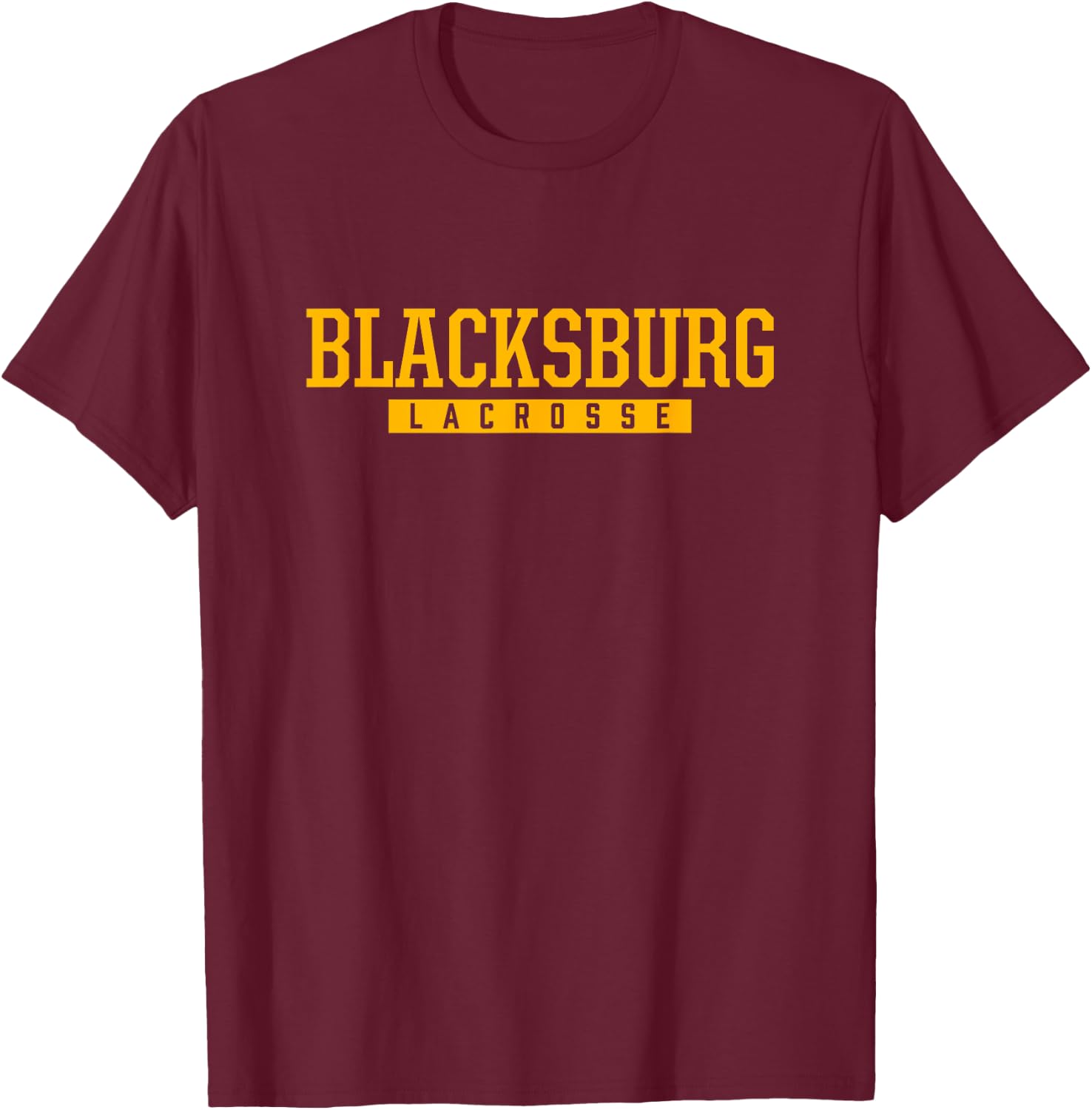 Blacksburg High School Lacrosse T-Shirt - T-Shirt | Maroon