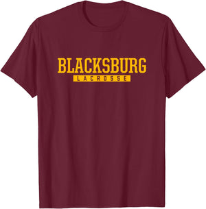 Blacksburg High School Lacrosse T-Shirt - T-Shirt | Maroon