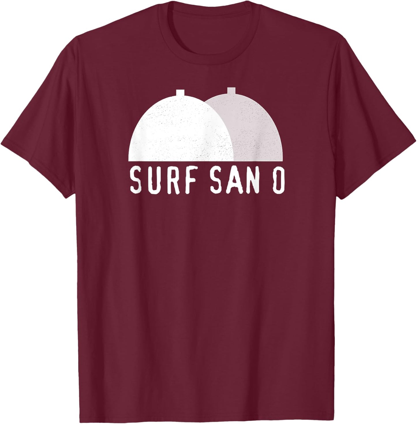 Surf San O Surfing Vintage San Onofre California T-Shirt - T-Shirt | Maroon