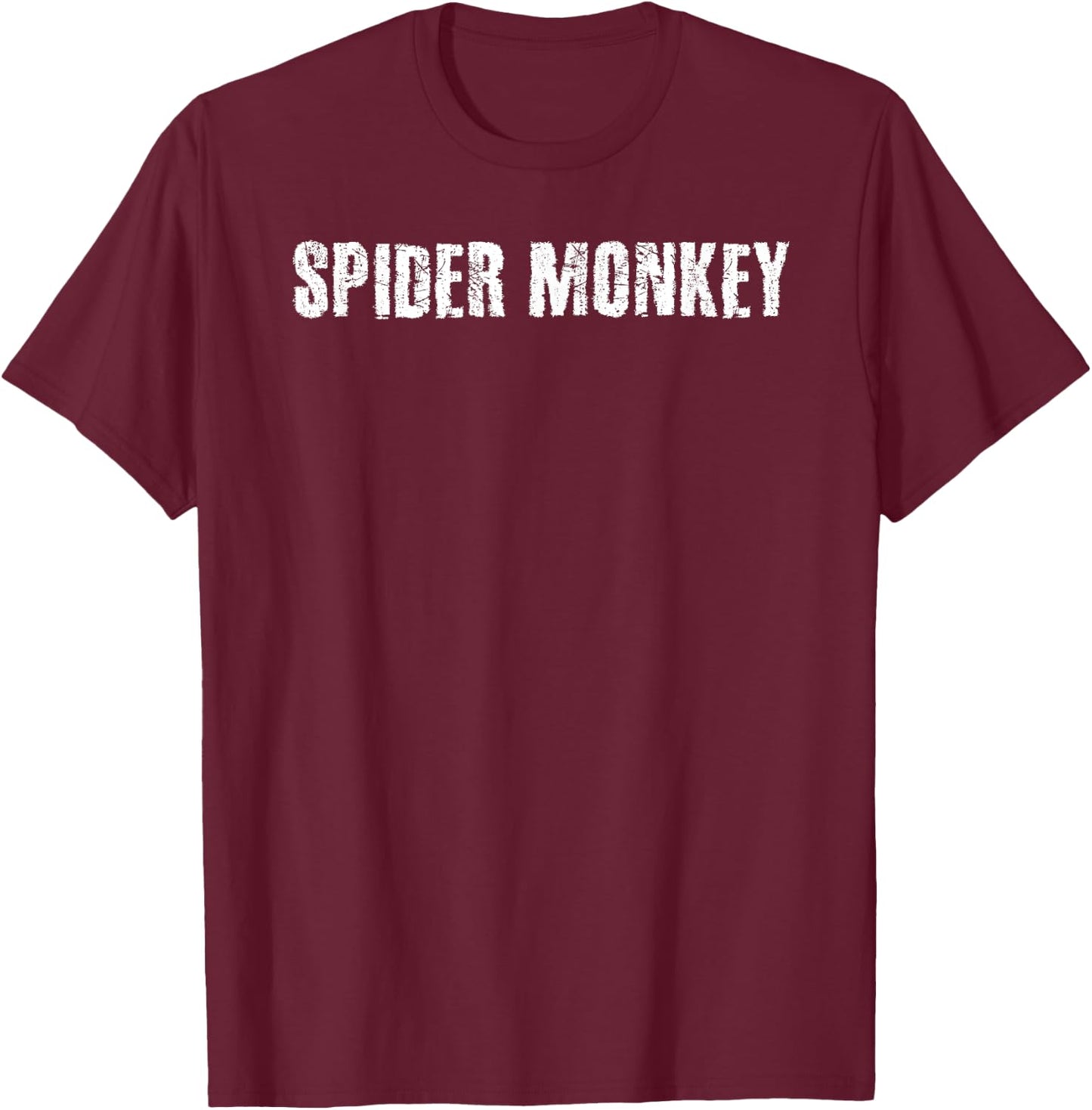 SPIDER MONKEY Shirt Funny Animal Jungle Humorous Gift T-Shirt - T-Shirt | Maroon