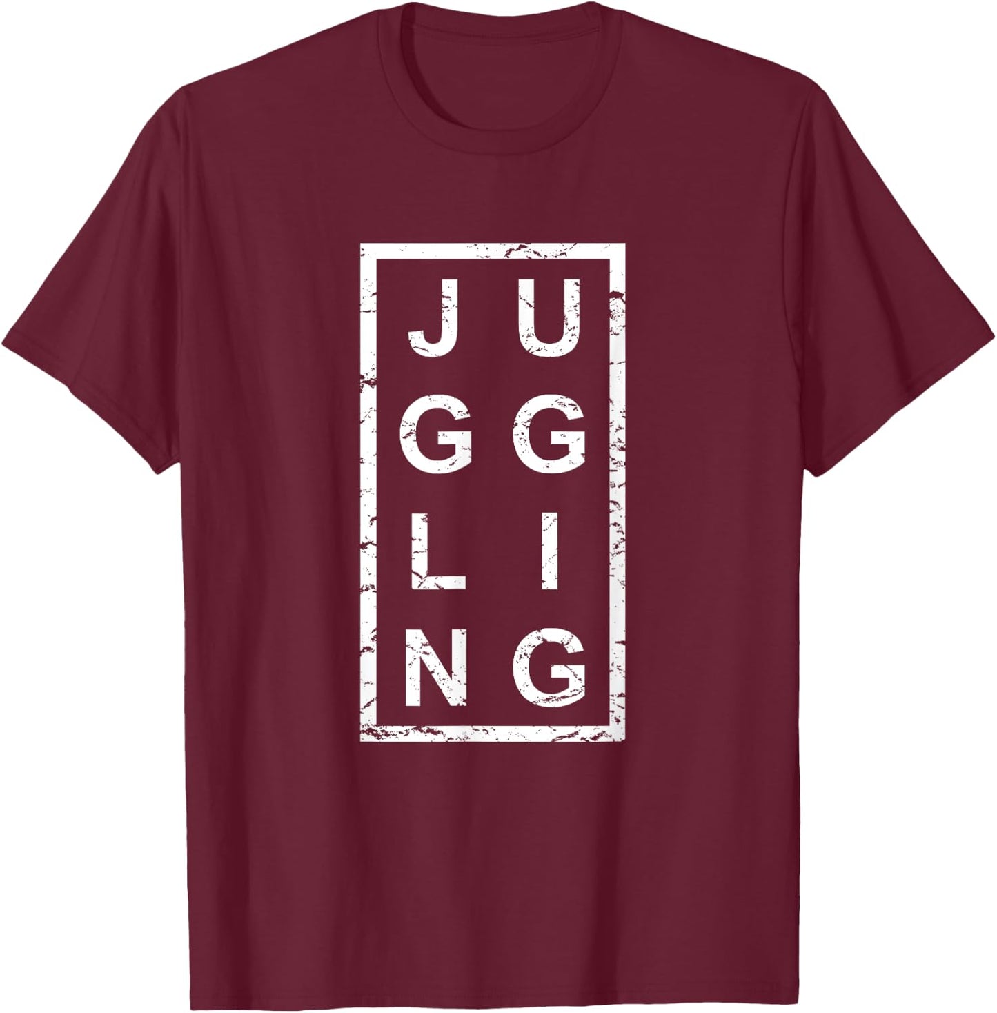 Stylish Juggling T-Shirt - T-Shirt | Maroon