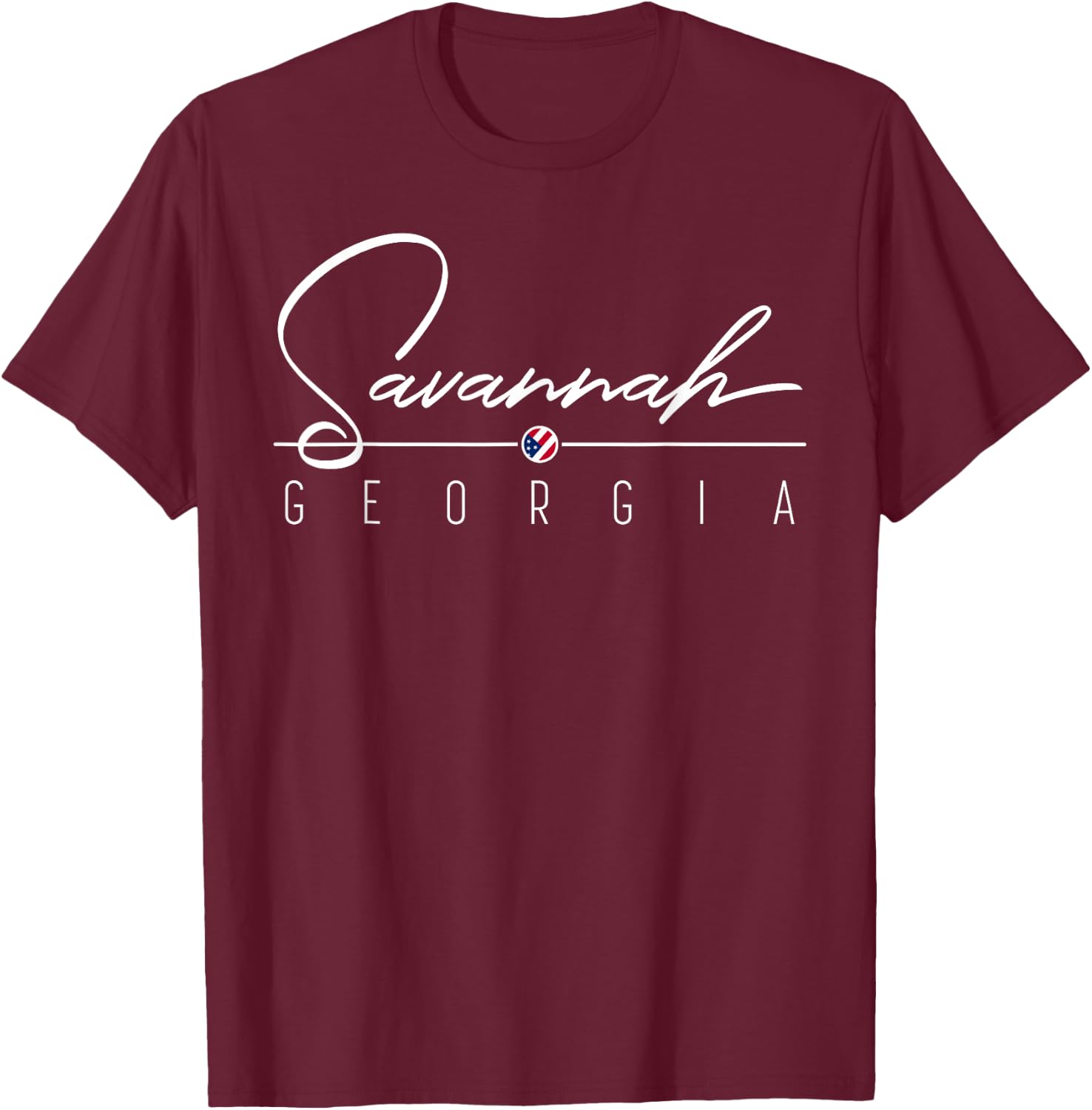 Savannah GA T-Shirt - T-Shirt | Maroon