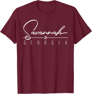 Savannah GA T-Shirt - T-Shirt | Maroon