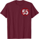 I Can't Drive 55 Funny Gift Red Logo T-Shirt - T-Shirt | Maroon