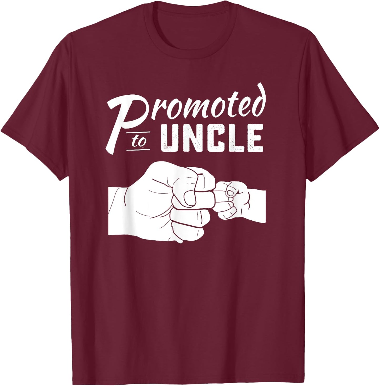 Promoted to Uncle baby announcement 2024 T-Shirt - T-Shirt | Maroon