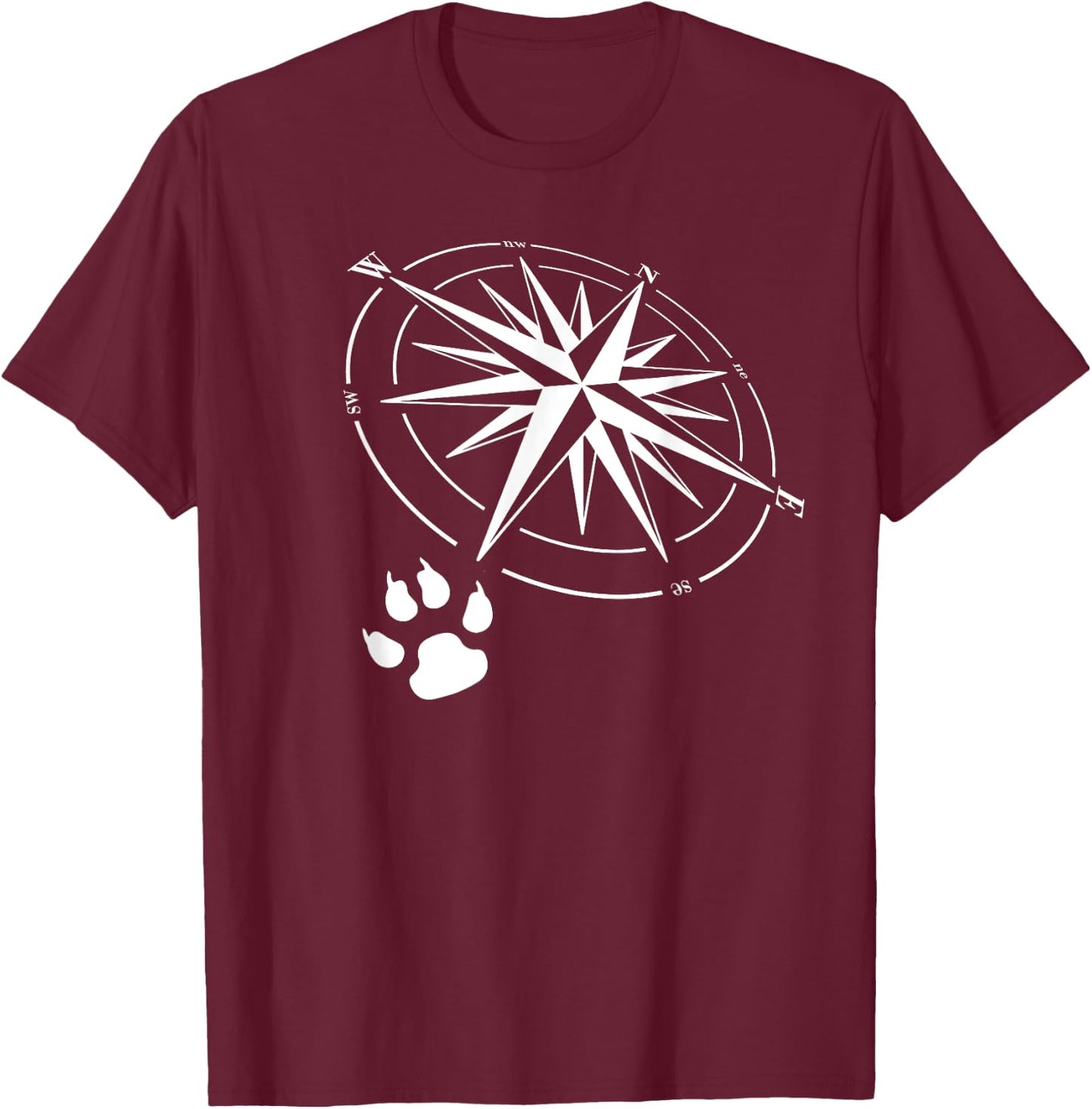 Southpaw Compass T-Shirt - T-Shirt | Maroon