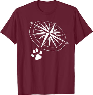Southpaw Compass T-Shirt - T-Shirt | Maroon