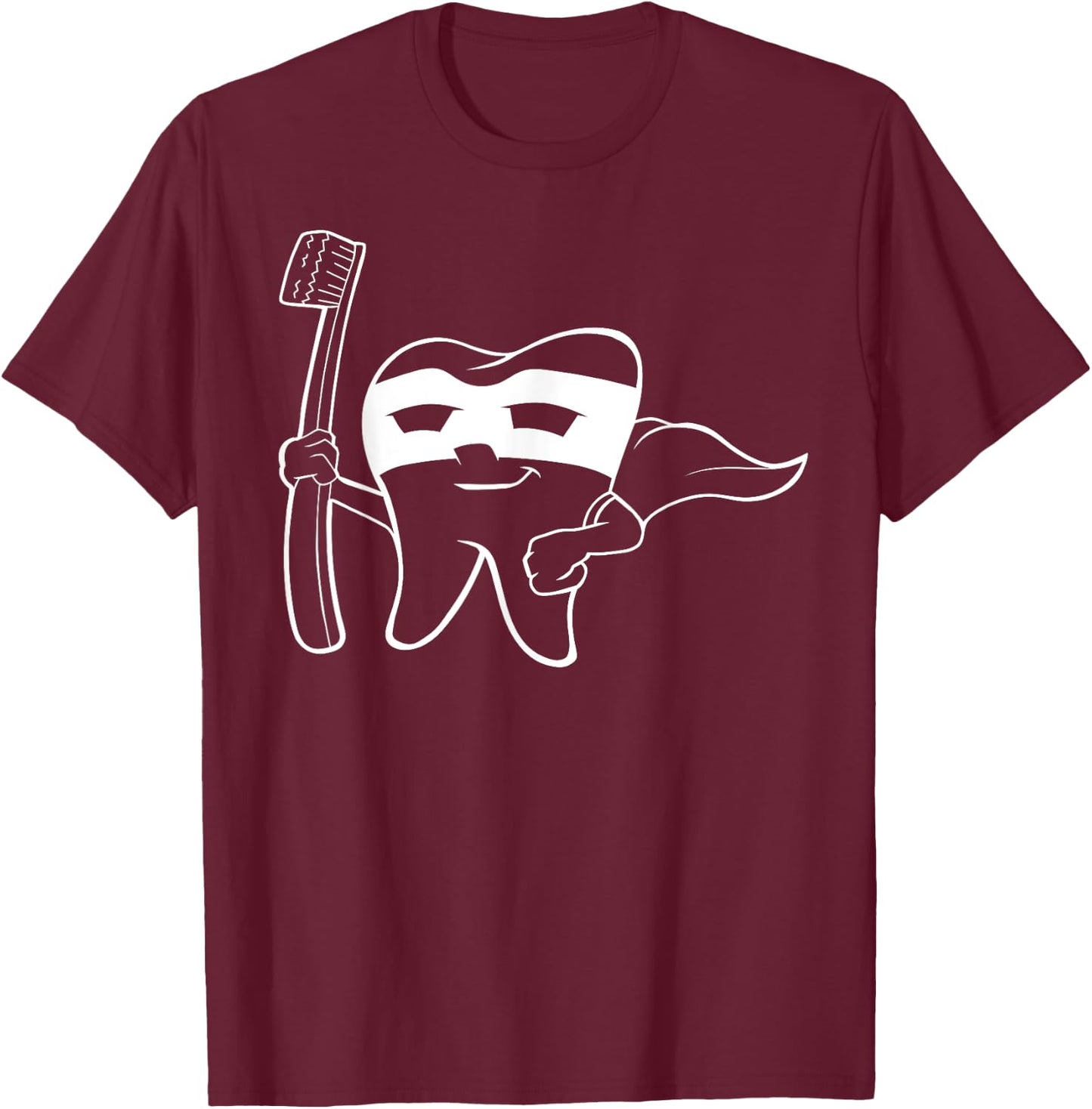 Super Hero Tooth Dental Babe Funny Hygiene Gift DDS T Shirt T-Shirt - T-Shirt | Maroon