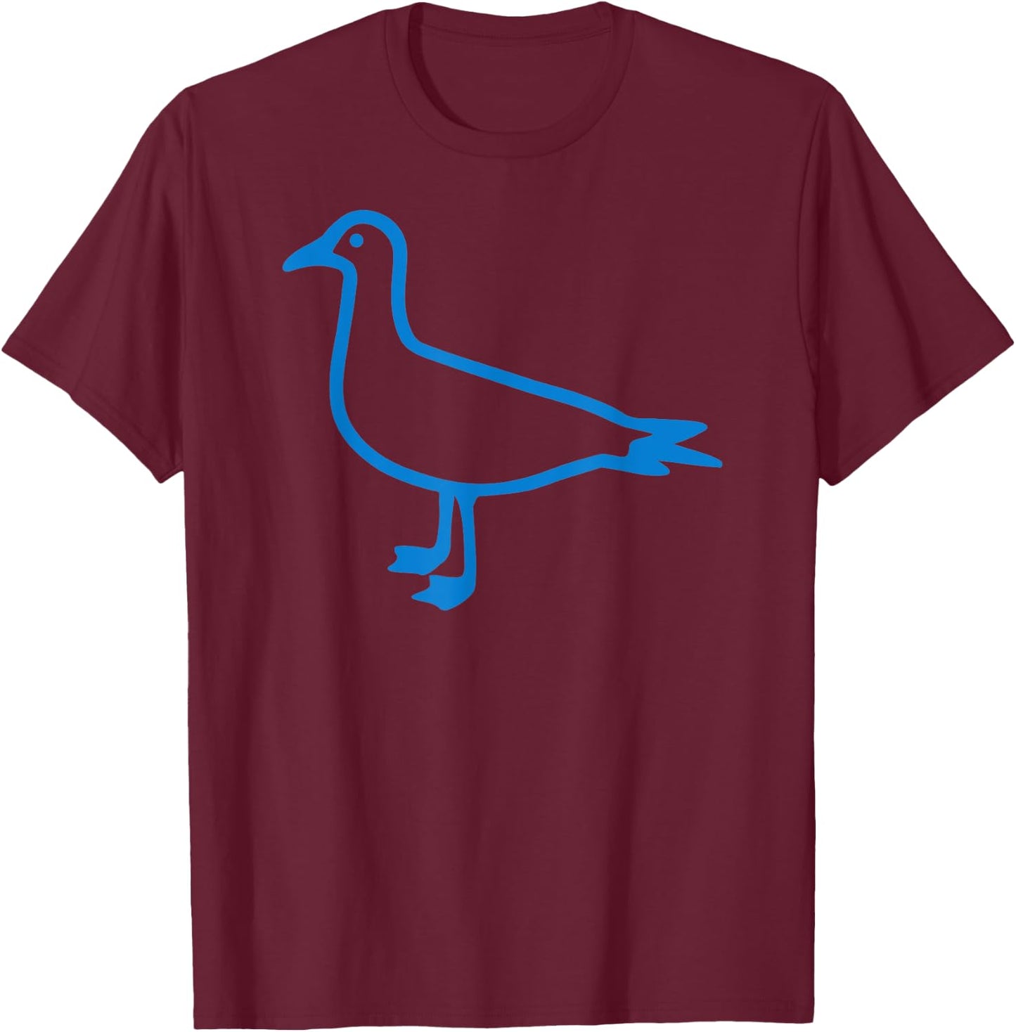 Blue seagull T-Shirt - T-Shirt | Maroon