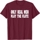 Flute Marching Band Camp Orchestra Piccolo Music Instrument T-Shirt - T-Shirt | Maroon