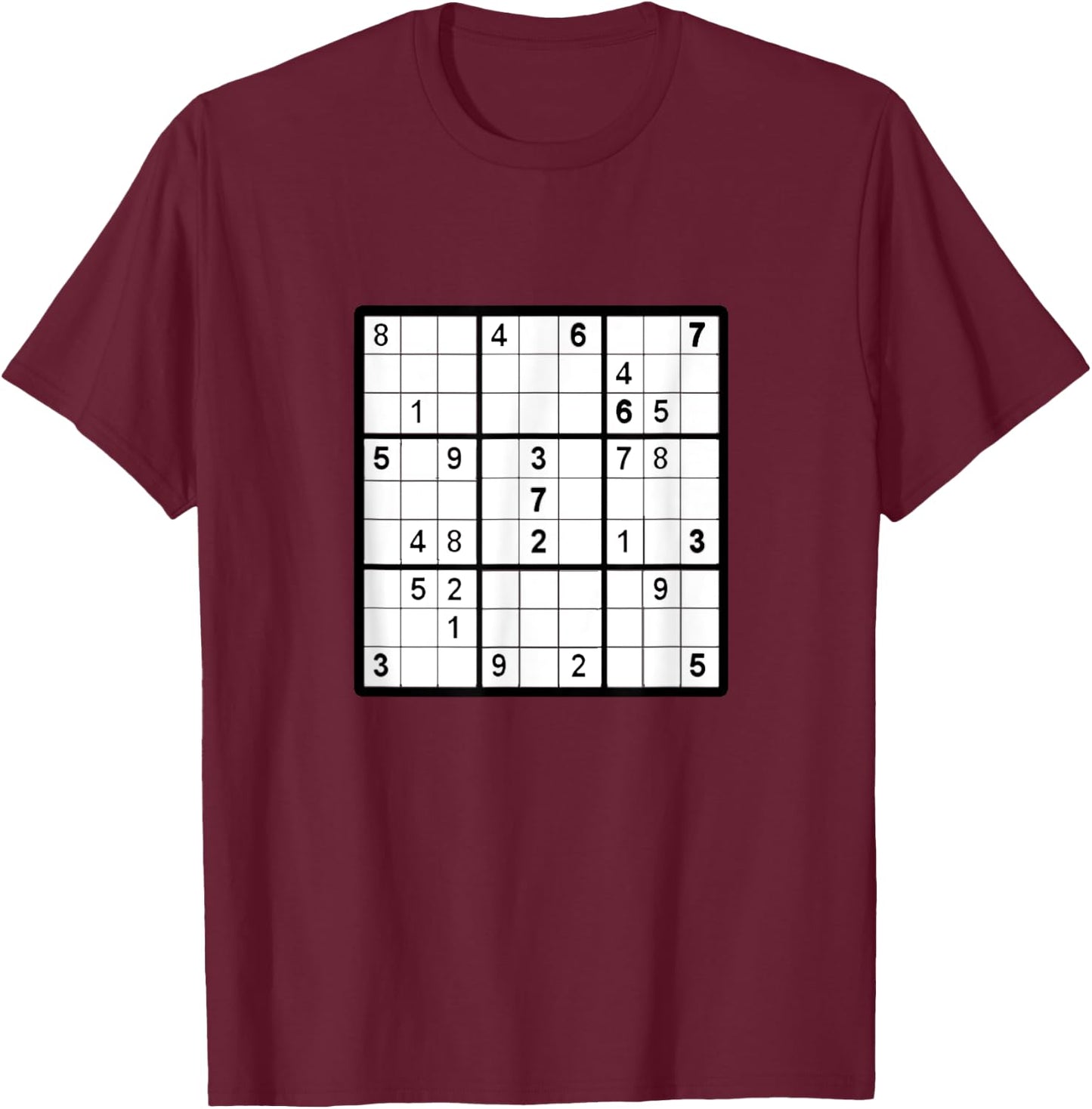 Sudoku Puzzle Game Trivia Challenge Sudoku Solver T-Shirt - T-Shirt | Maroon
