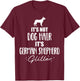 It's not dog hair, it's German Shepherd T-Shirt - T-Shirt | Maroon