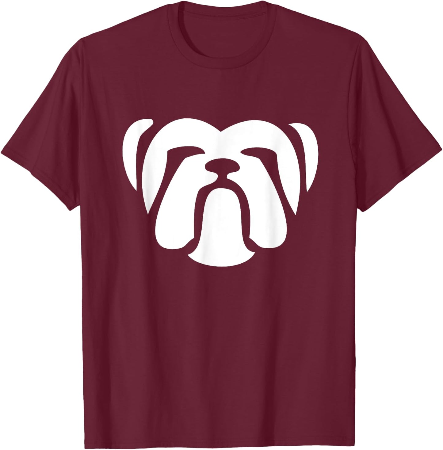 Cool American Bulldog T Shirt Gift Women Girls Kids T-Shirt - T-Shirt | Maroon