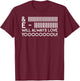 Funny Movie Lyrics I Will Always Love You Houston Song Lyric T-Shirt - T-Shirt | Maroon