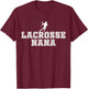Lacrosse Nana Cool Lax Grandma Sports Grandmother T-Shirt - T-Shirt | Maroon
