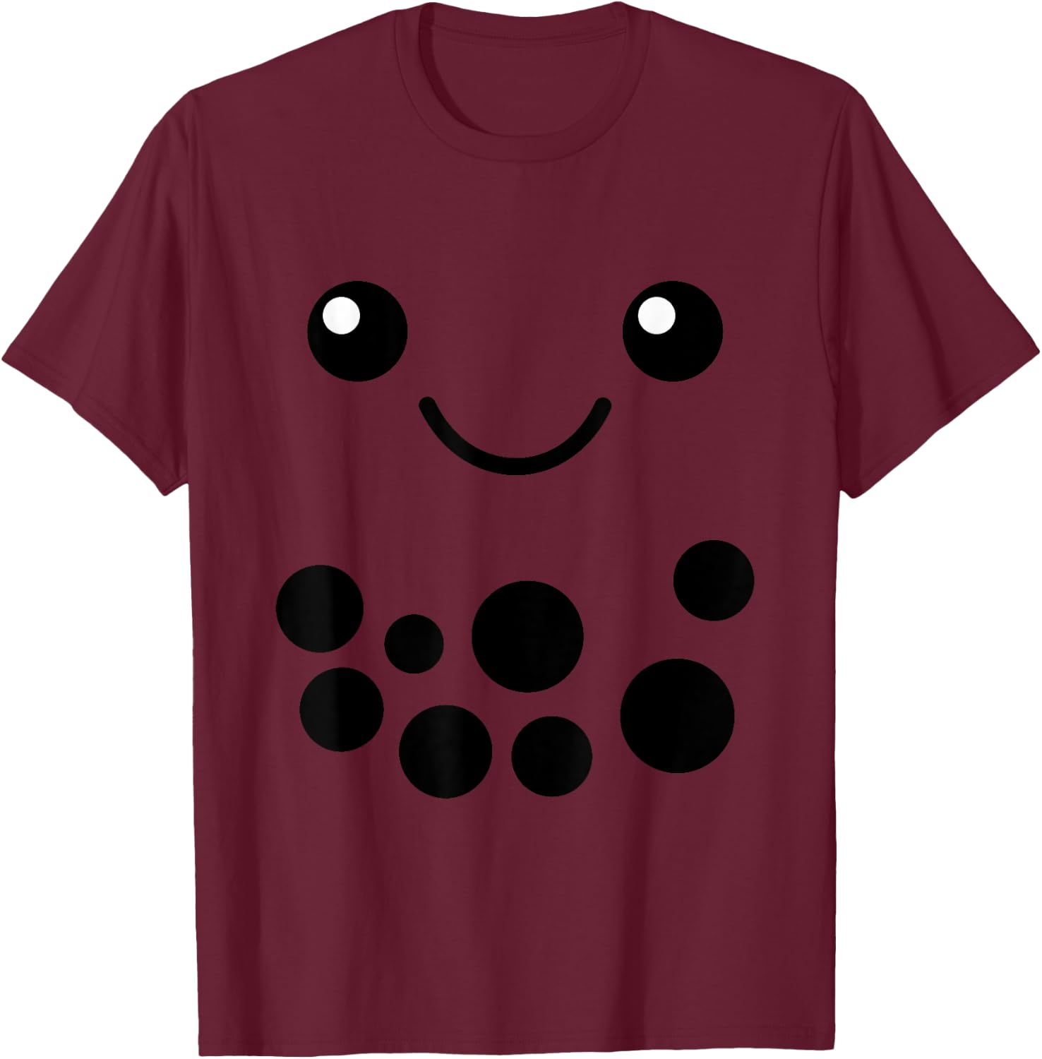 Taro Milk Tea Costume Boba Bubble Tea Halloween Costume T-Shirt - T-Shirt | Maroon