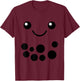 Taro Milk Tea Costume Boba Bubble Tea Halloween Costume T-Shirt - T-Shirt | Maroon