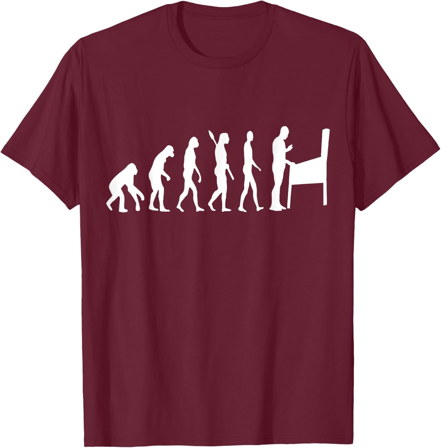 Pinball Evolution Flippers Flipping Ball Arace Game T-Shirt - T-Shirt | Maroon