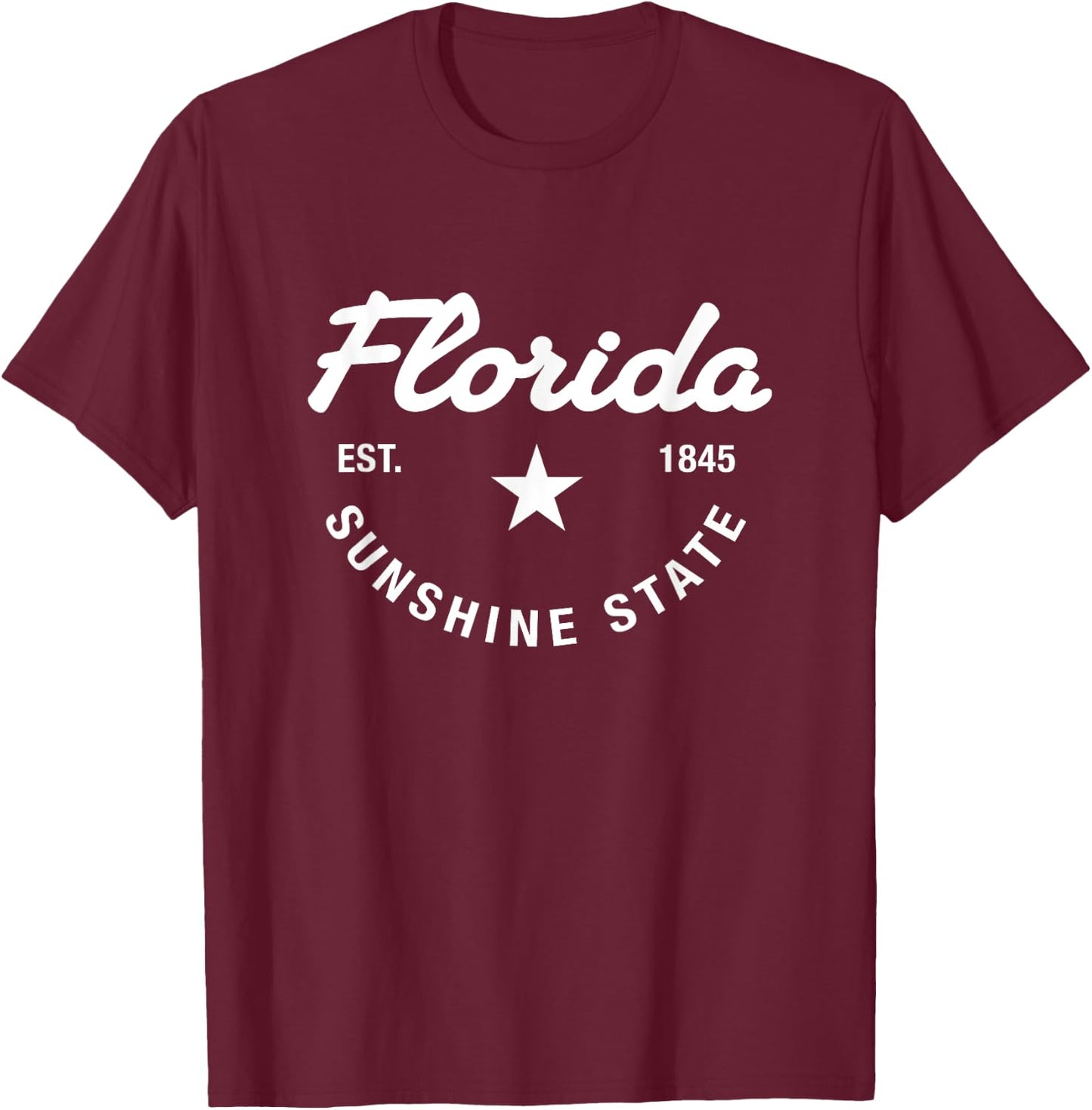 Florida - The Sunshine State - Throwback Design - Classic T-Shirt - T-Shirt | Maroon