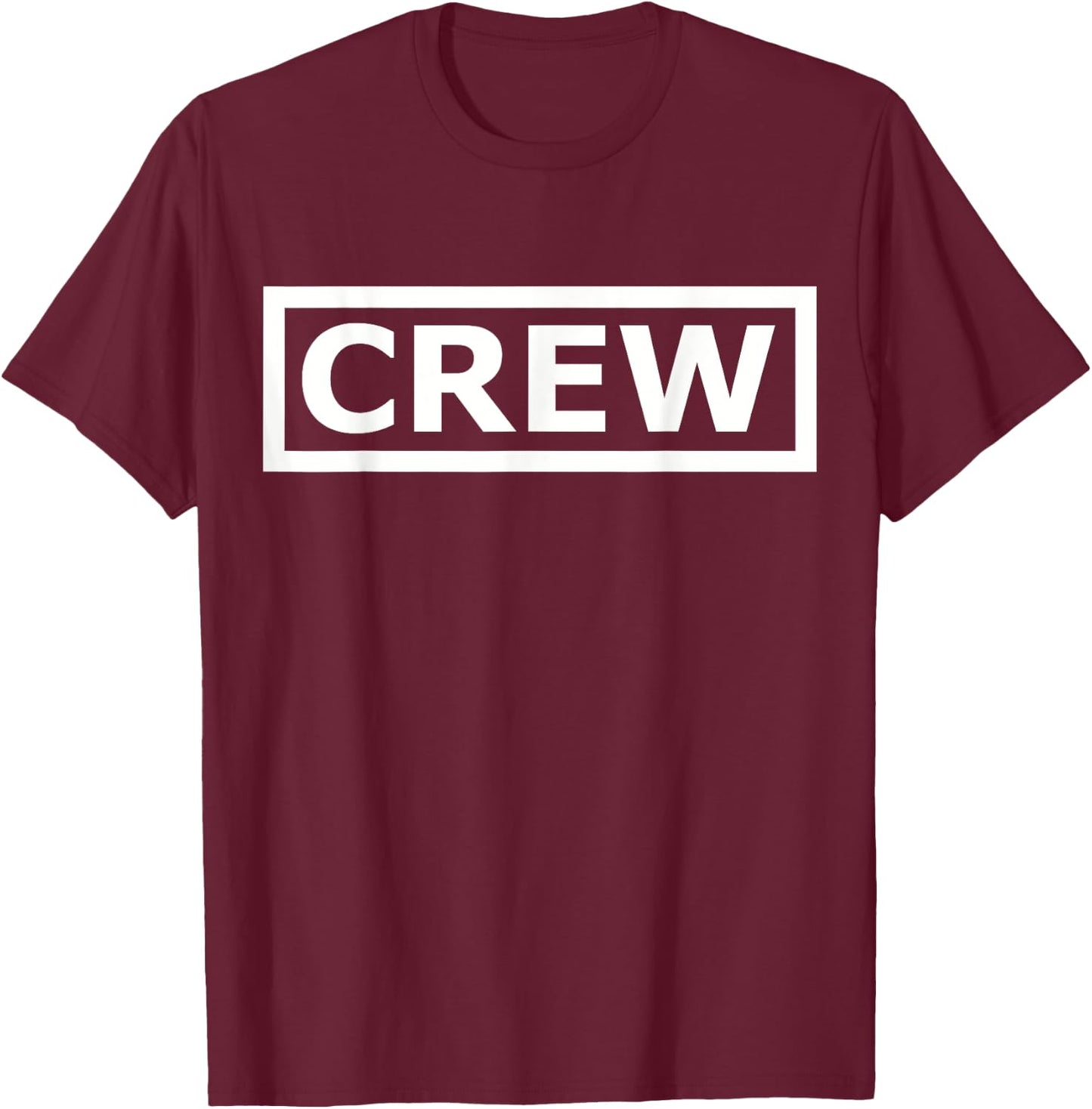 Crew Store -Adults , Black, Small, Short Sleeve, Crew Collar, Classic Fit T-Shirt - T-Shirt | Maroon