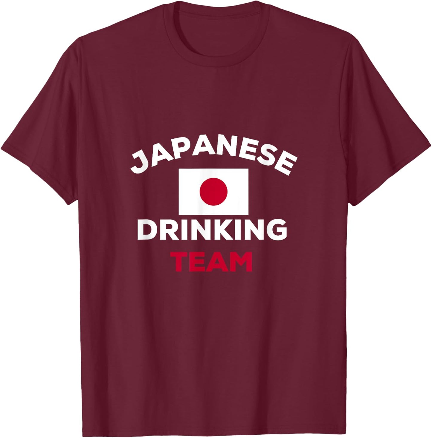 Japan Japanese Drinking Team Beer Flag Funny Alcohol Party T-Shirt - T-Shirt | Maroon