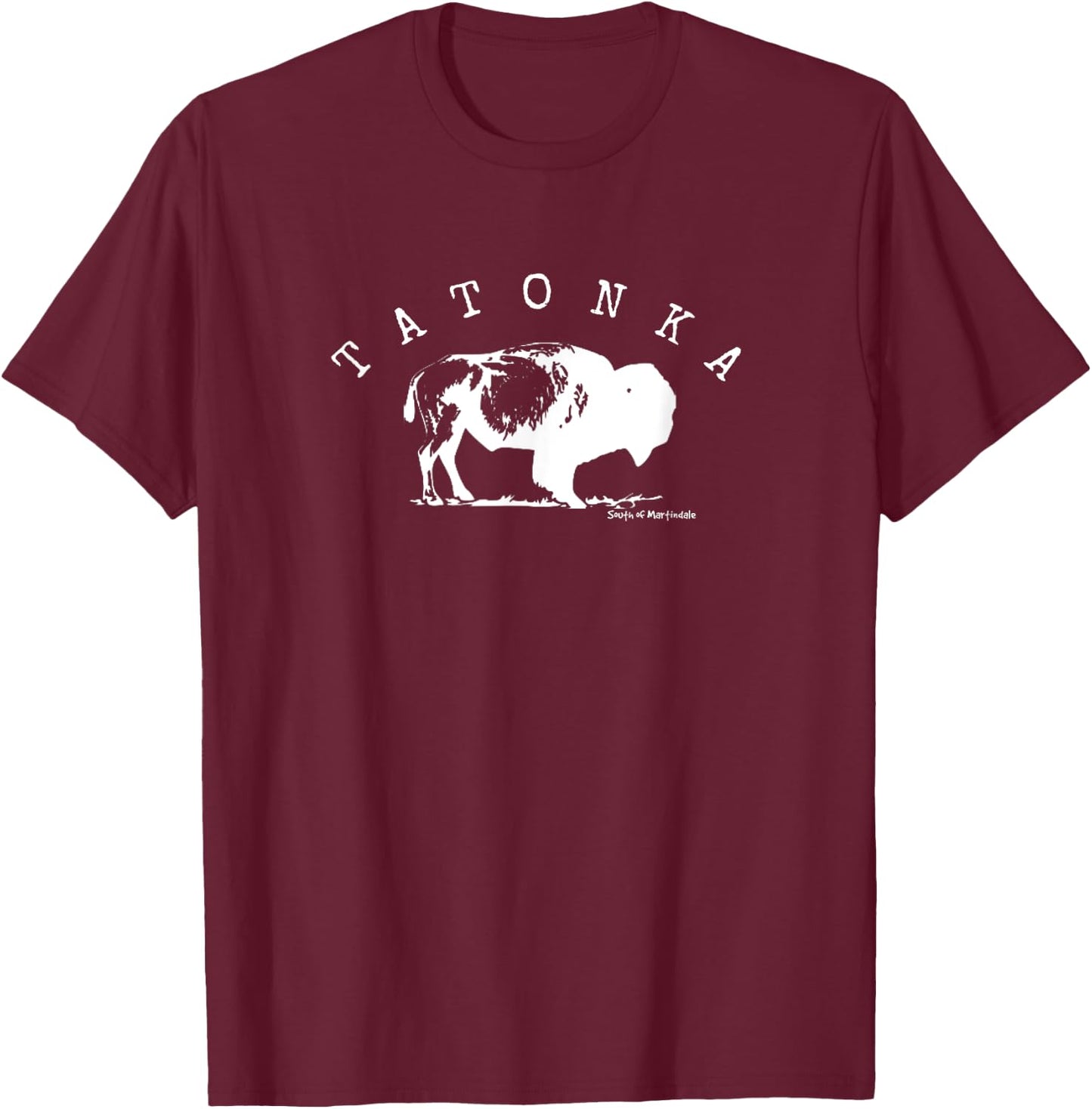 Tatonka American Buffalo T Shirt T-Shirt - T-Shirt | Maroon