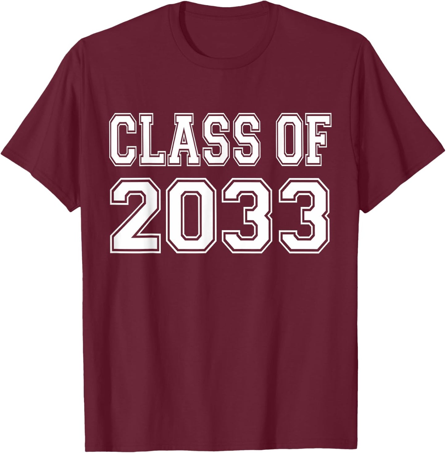 Class of 2033 grow with me T-Shirt - T-Shirt | Maroon