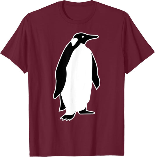 Penguin T-Shirt - T-Shirt | Maroon