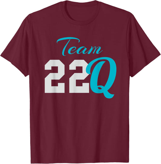 Team 22Q Shirt for 22Q11 Disorder Deletion Awareness T-Shirt - T-Shirt | Maroon