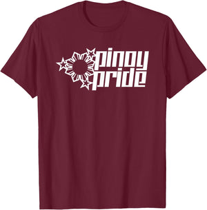 Funny Filipino Pride - Pinoy Pride Sun Stars T-Shirt - T-Shirt | Maroon