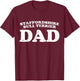 Staffordshire Bull Terrier Dad Dog Father Distressed Shirt Men T-Shirt - T-Shirt | Maroon