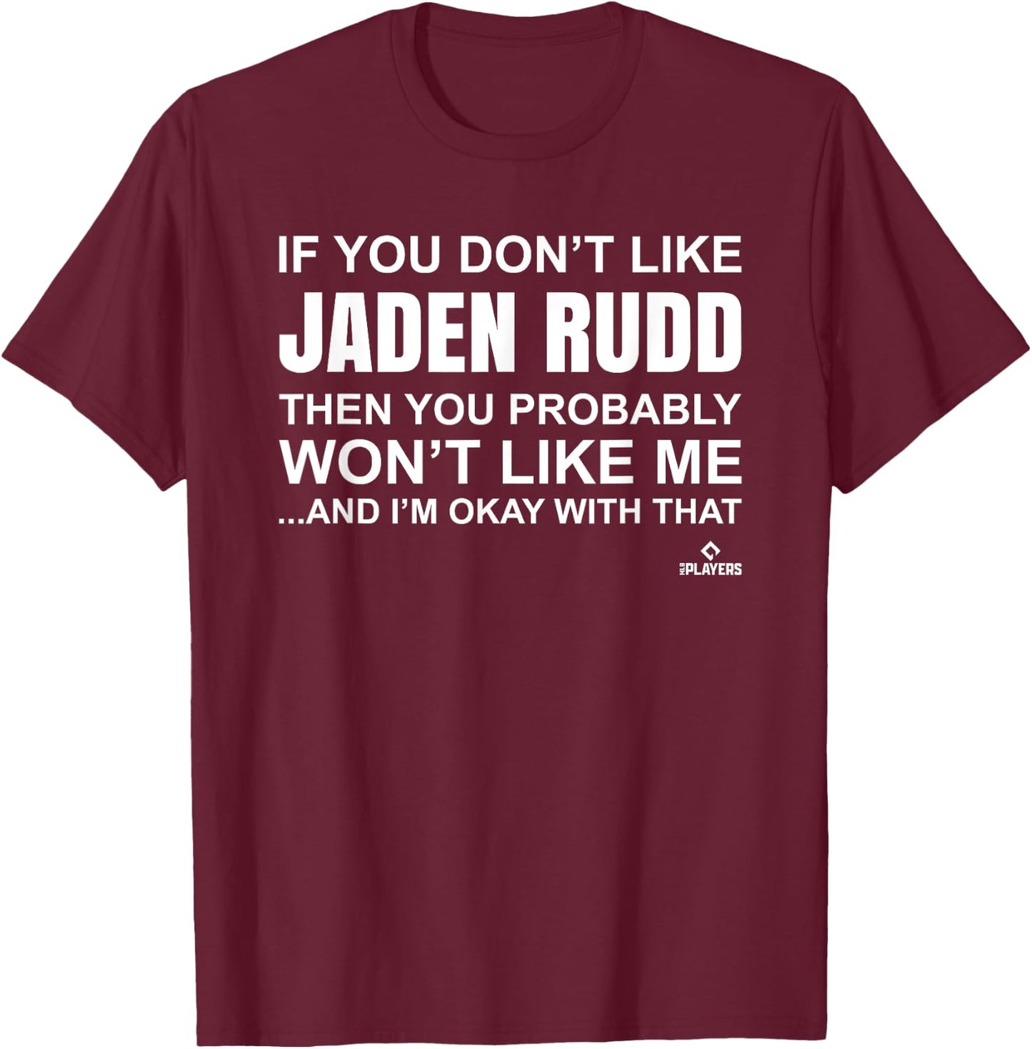 Jaden Rudd Prospect Baseball Fan Gear T-Shirt - T-Shirt | Maroon