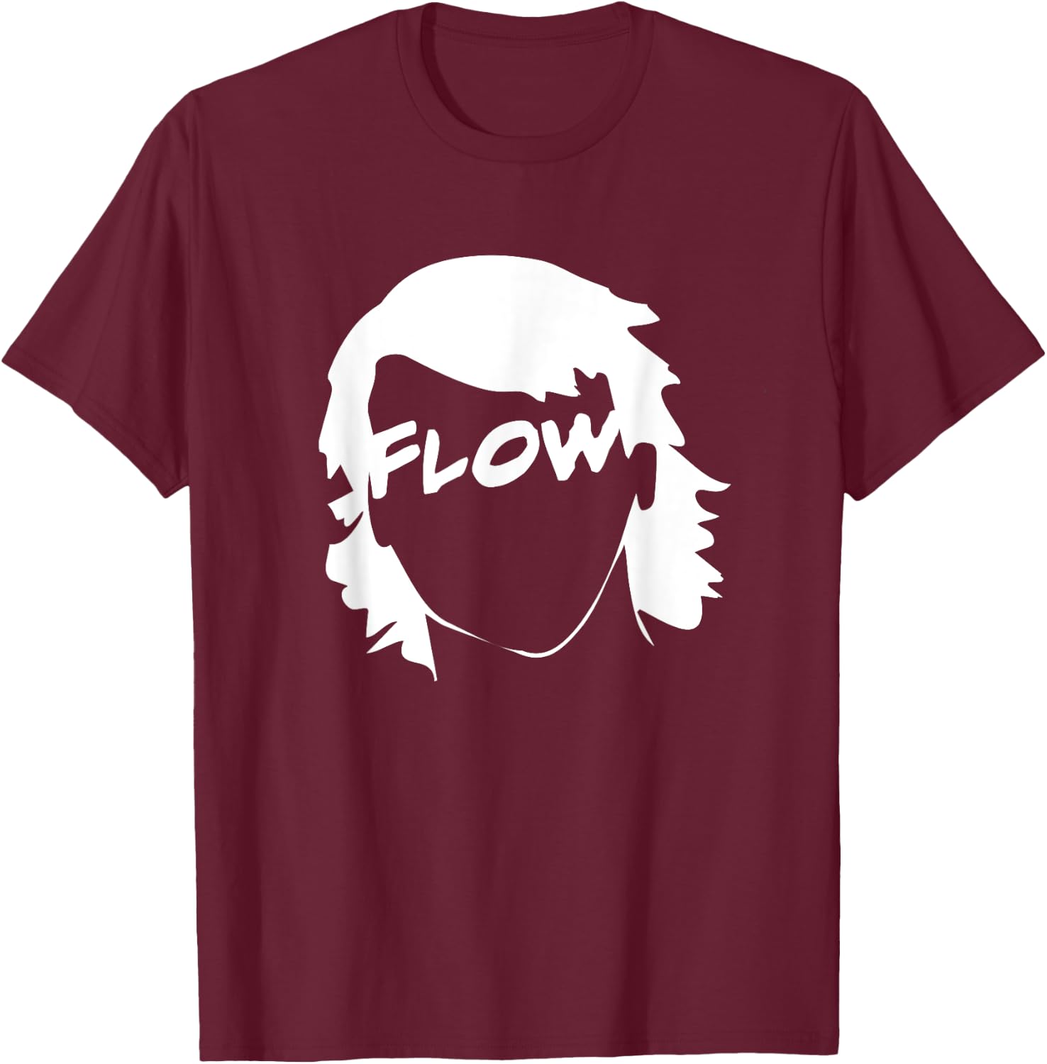 Flow Hockey Hair Funny Hockey T-Shirt - T-Shirt | Maroon