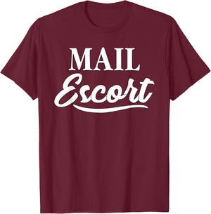 Mail Escort | Flex Package Delivery Driver/Courier T-Shirt - T-Shirt | Maroon