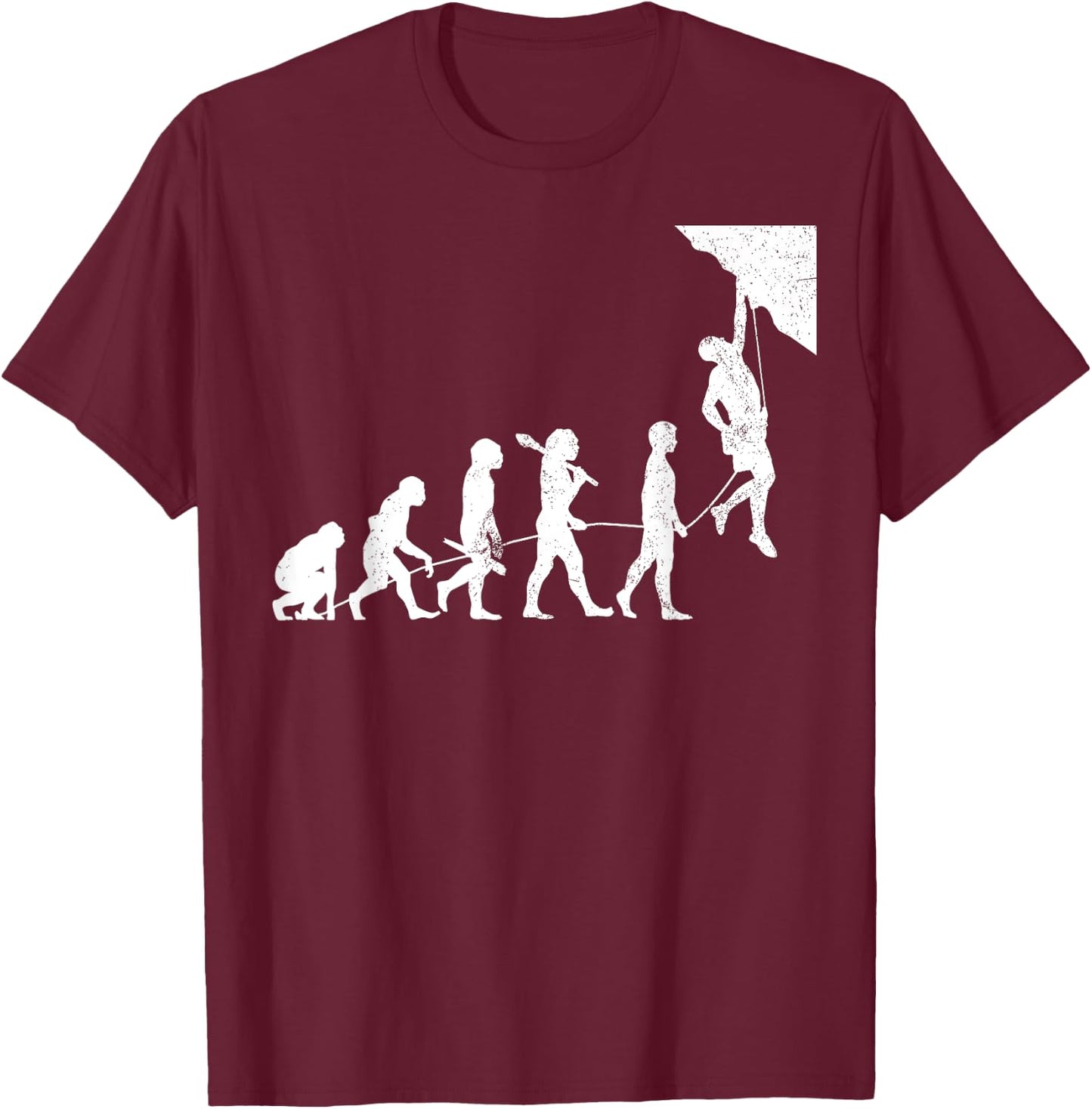 Rock Climbing Solo Climber Bouldering Free T-Shirt - T-Shirt | Maroon