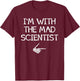 I'm With The Mad Scientist Easy Halloween Couples Matching T-Shirt - T-Shirt | Maroon