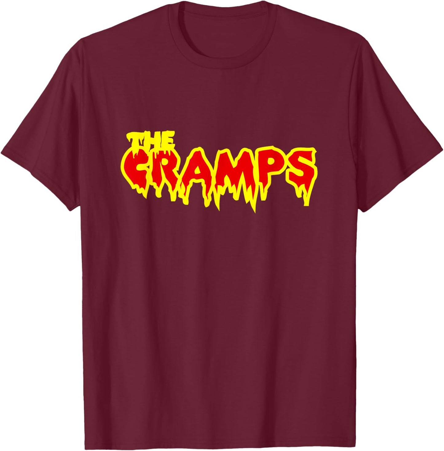 The Cramps Funny Text T-Shirt - T-Shirt | Maroon