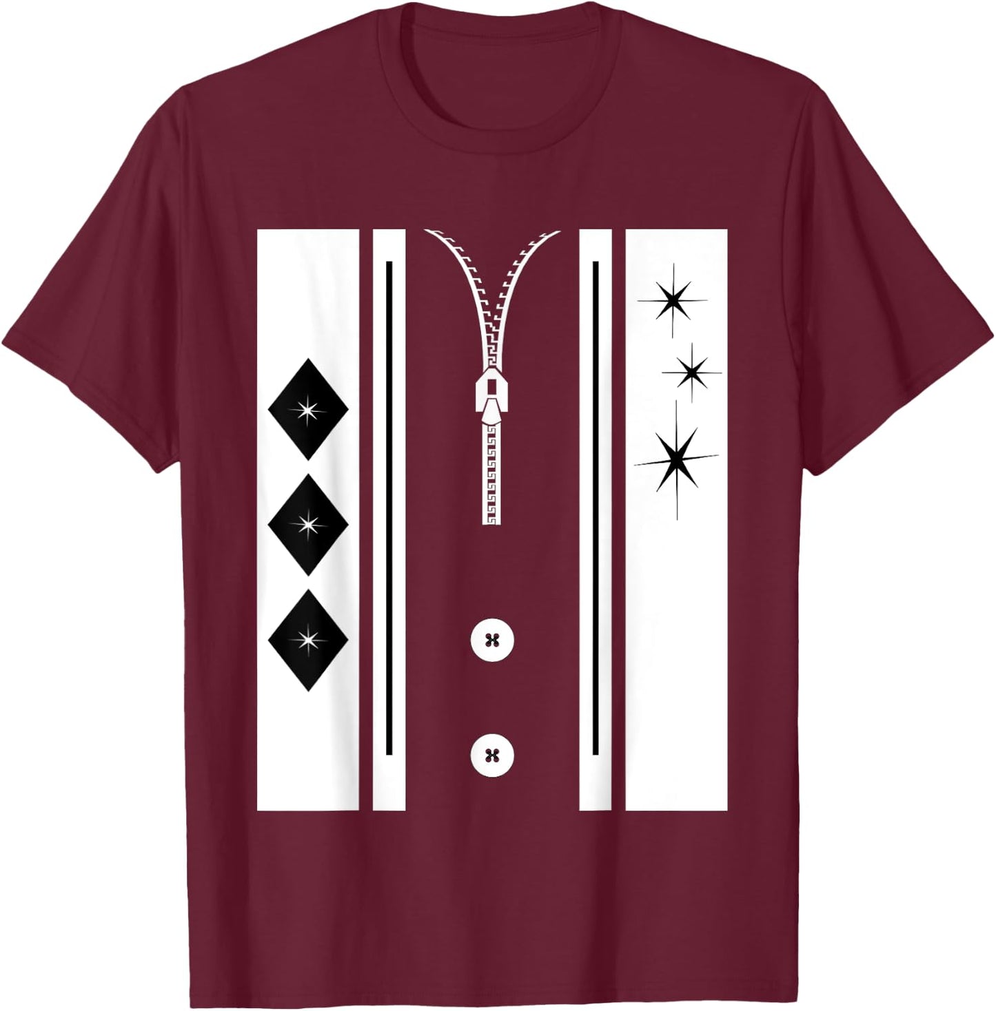 1950s Sock Hop Costume Retro 50s Rockabilly T-Shirt - T-Shirt | Maroon