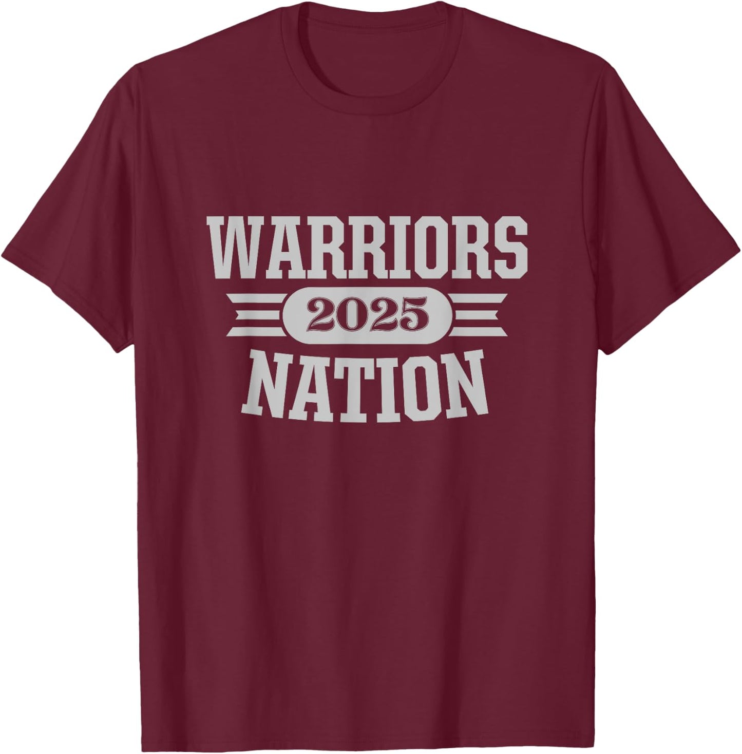 Brainerd Warriors Nation 2025 T-Shirt - T-Shirt | Maroon