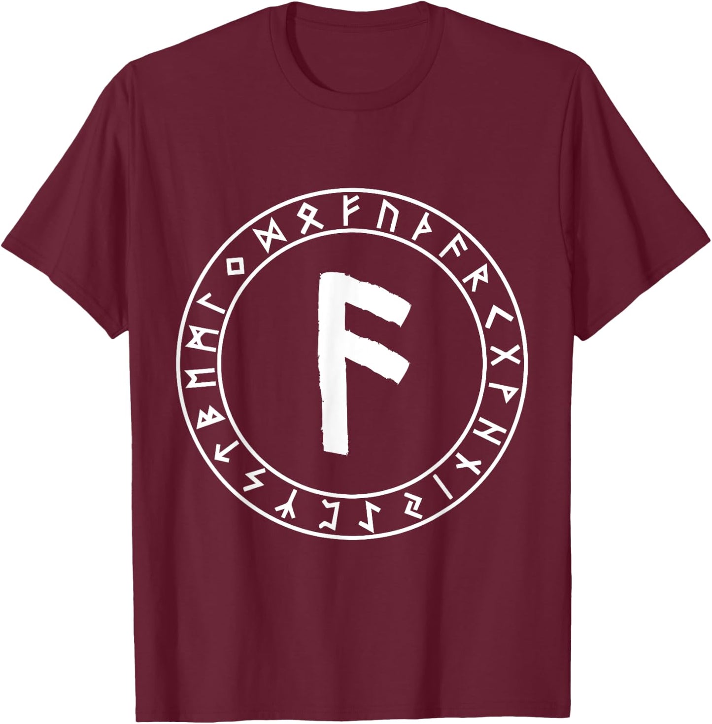Ansuz Rune Viking Rune Norse Pagan Clothes Wicca Witchcraft T-Shirt - T-Shirt | Maroon