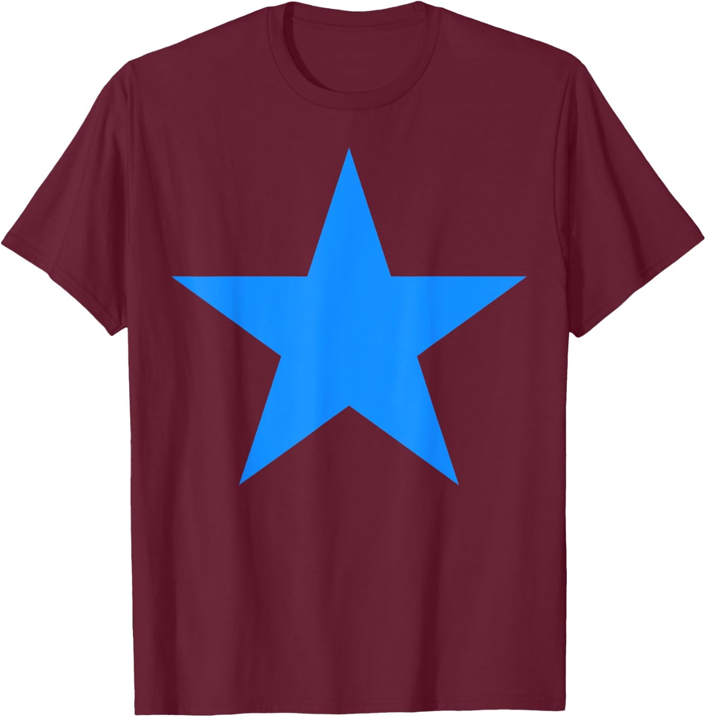 Dodger Blue Star - Dodger Blue Star Shirt T-Shirt - T-Shirt | Maroon