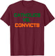 Catholics vs Convicts 1988 Shirt Vintage Football Fan Gift T-Shirt - T-Shirt | Maroon
