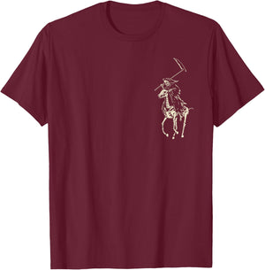 Polo Grim Reaper Vintage Death T-Shirt - T-Shirt | Maroon