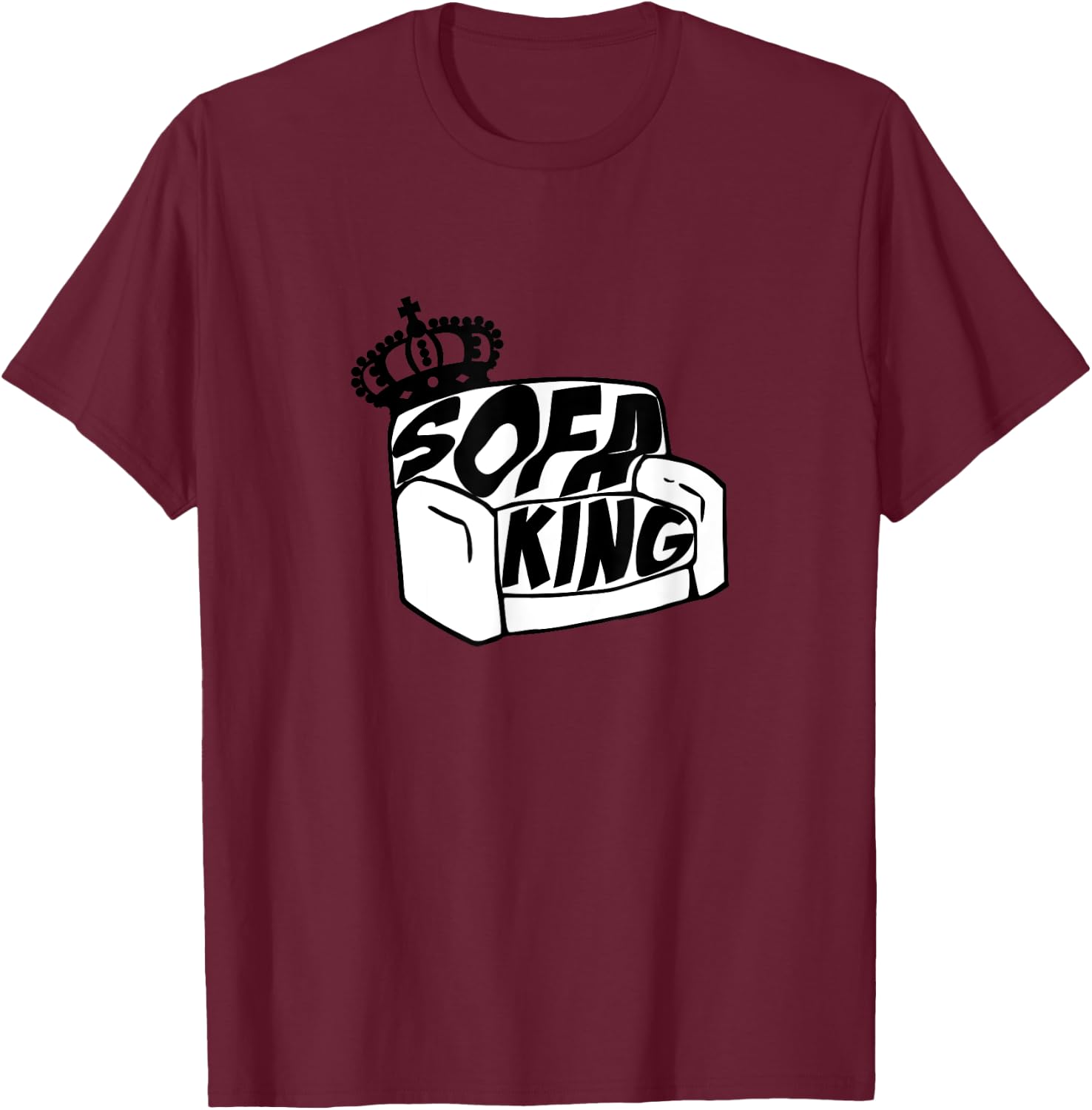 King of the Sofa T Shirt T-Shirt - T-Shirt | Maroon