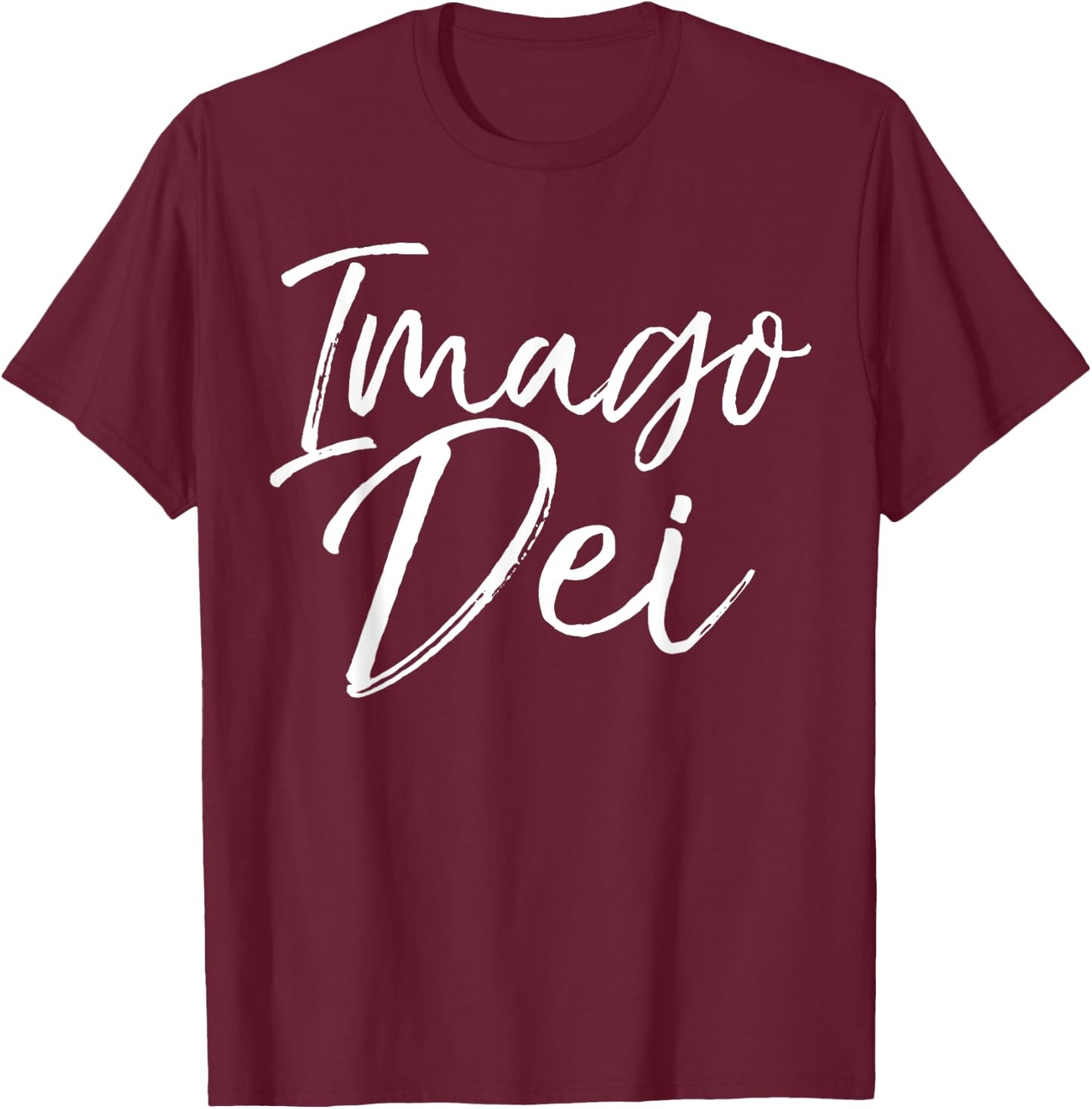 Imago Dei Shirt God's Image Vintage Bold Christian T-Shirt - T-Shirt | Maroon